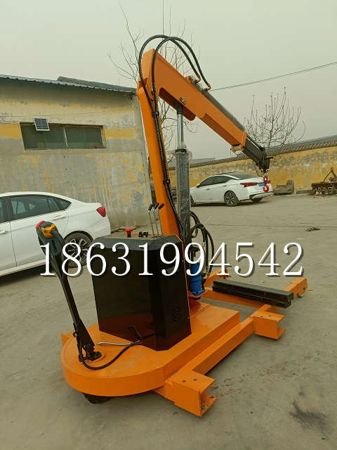 阿巴嘎旗自卸车厢随车吊 自制轮式四不像起重机 四驱平板吊 5吨 贵盛